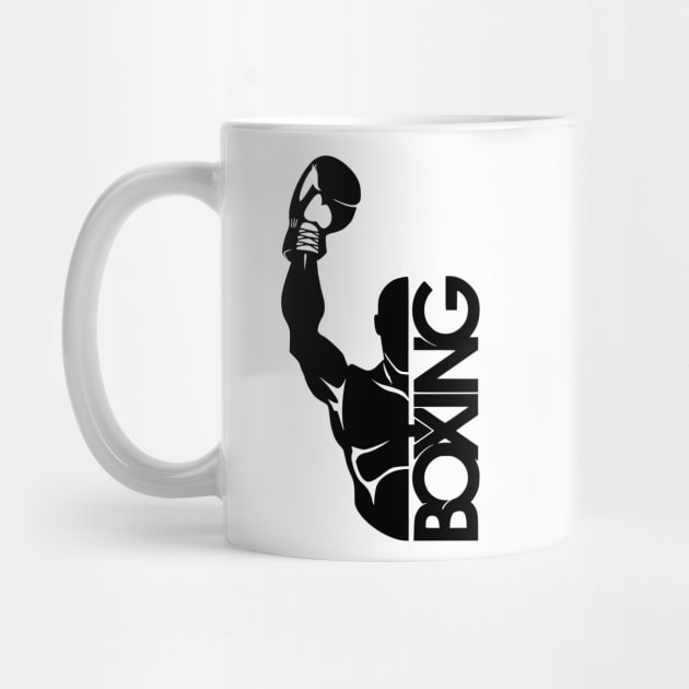 Boxing champ by black and white prints